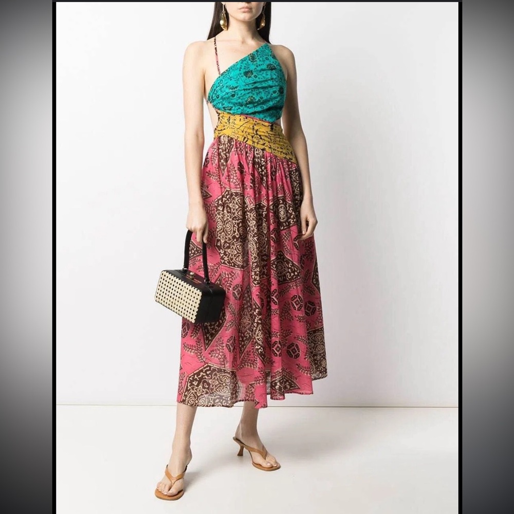 Zimmermann Paisley Print Cotton Maxi Dress – Brand 0 /Size XS From Black Panther - Picture 9 of 13